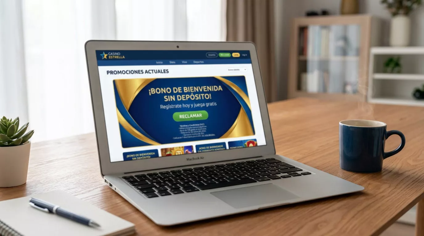 Pantalla de casino online mostrando un bono sin depósito junto al icono del método de pago Bizum